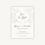 Elegant Floral Wedding Save the Date
