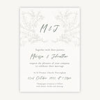 Elegant Floral Wedding Invitation