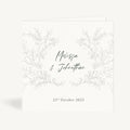 Elegant Floral Folded Wedding Invitation