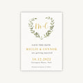 Greenery Botanical Wedding Save the Date