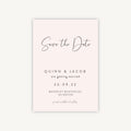 Romantic Script Wedding Save the Date