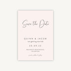 Romantic Script Wedding Save the Date