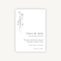 Simple Floral Wedding Save the Date