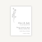 Simple Floral Wedding Save the Date
