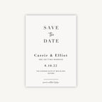 White Modern Script Wedding Save the Date