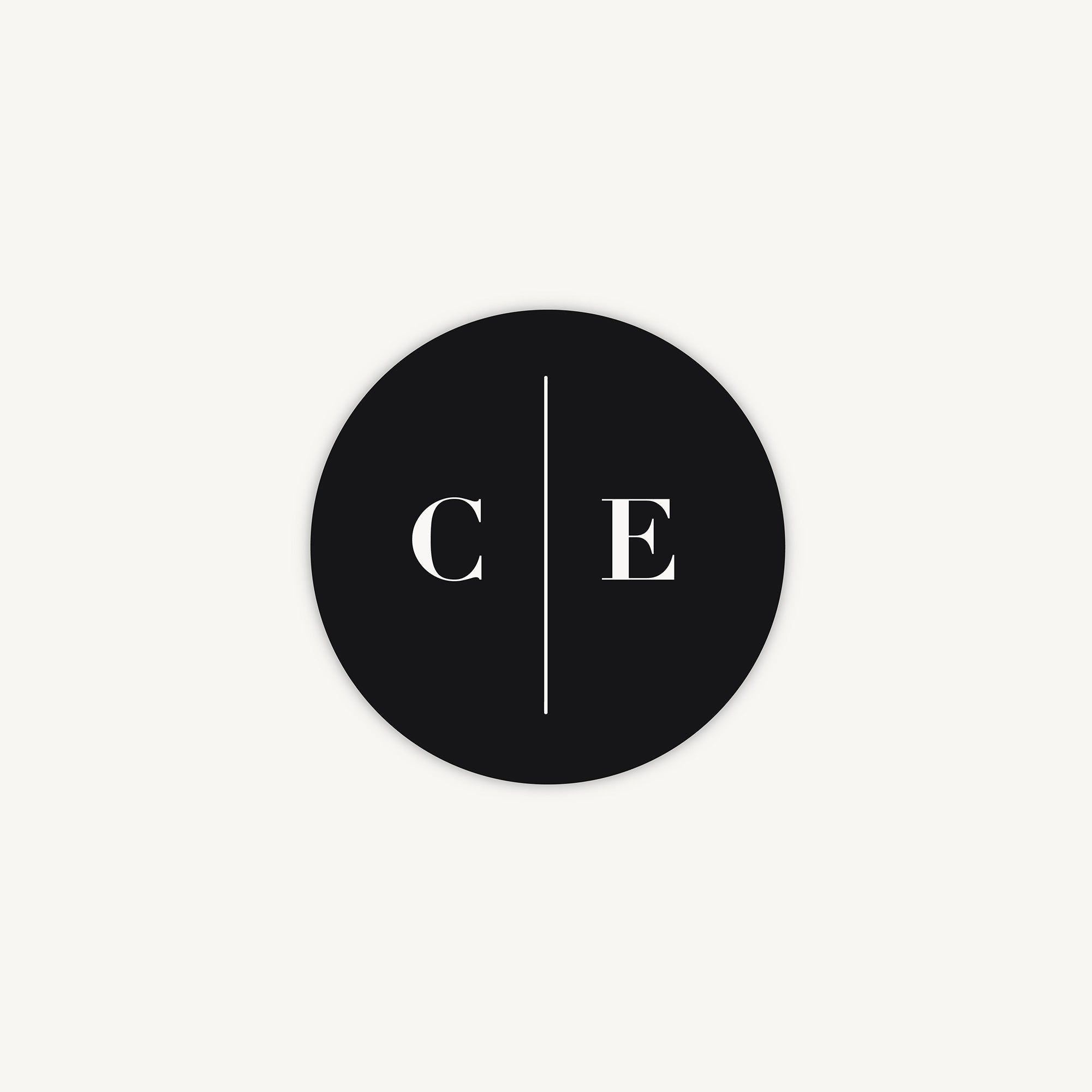 Black Modern Script Envelope Wedding Sticker