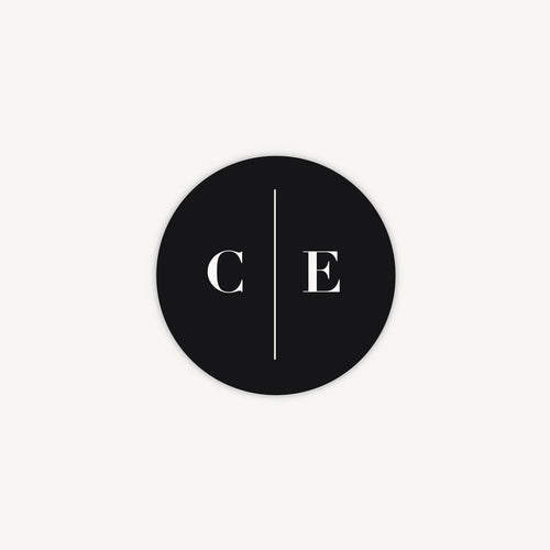 Black Modern Script Envelope Wedding Sticker