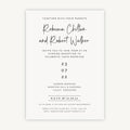 Modern Script Evening/Reception Wedding Invitation