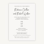 Modern Script Evening/Reception Wedding Invitation