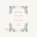 Botanical Rustic Wedding Order of Service