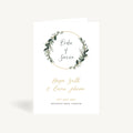 Foliage Hoop Wedding Order of Service