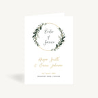 Foliage Hoop Wedding Order of Service
