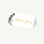 Foliage Hoop Wedding Place Card