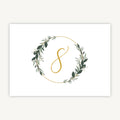 Foliage Hoop Wedding Table Number