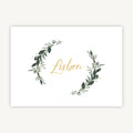 Foliage Hoop Wedding Table Name