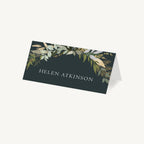 Winter Botanical Wedding Place Card