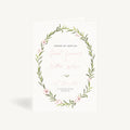 Blush Peony Wedding Order of Service