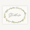 Blush Peony Wedding Table Name