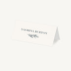 Foliage Monogram Wedding Place Card