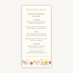 Rustic Wildflowers Wedding Menu