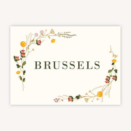 Rustic Wildflowers Wedding Table Name