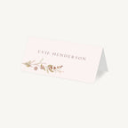 Dried Flower Hoop Wedding Place Card