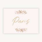 Dried Flower Hoop Wedding Table Name