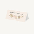 Dried Flower Wreath Wedding Place Card