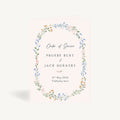 Wildflower Wreath Wedding Order of Service
