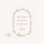 Wildflower Wreath Wedding Order of Service