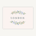 Wildflower Wreath Wedding Table Name