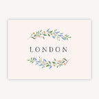 Wildflower Wreath Wedding Table Name