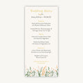 Summer Meadow Wedding Menu
