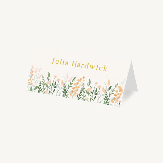 Summer Meadow Wedding Place Card