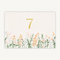 Summer Meadow Wedding Table Number