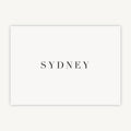 White Modern Script Wedding Table Name