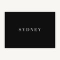 Black Modern Script Wedding Table Name