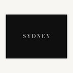 Black Modern Script Wedding Table Name