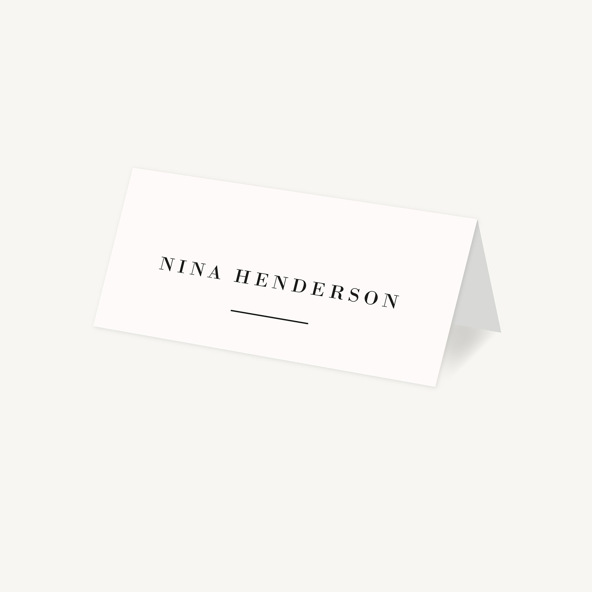 Simple Script Wedding Place Card