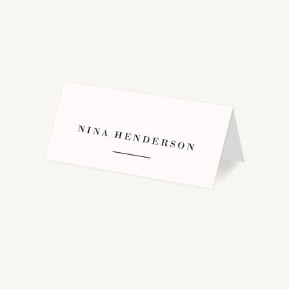 Simple Script Wedding Place Card