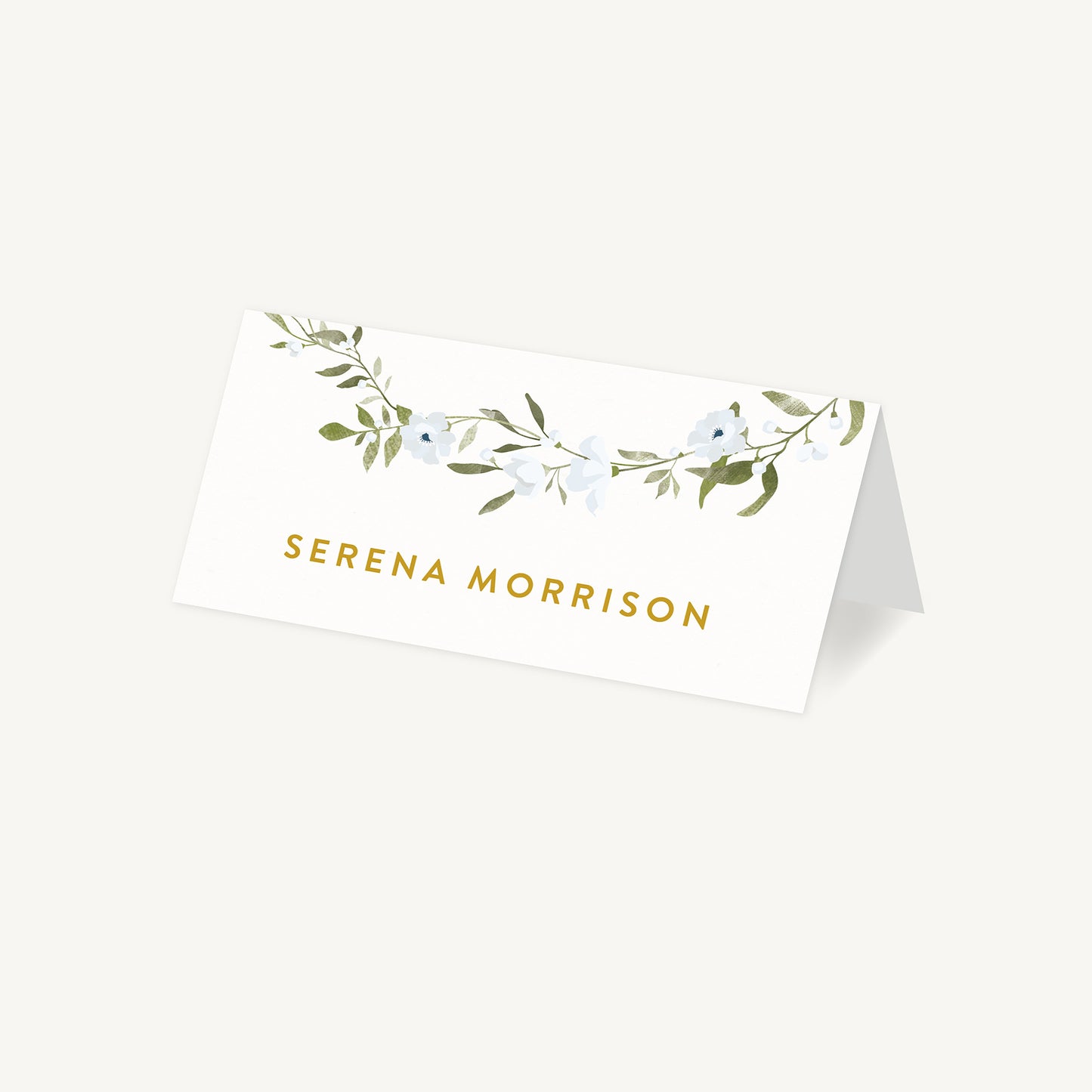 Spring Flowers Wedding Place Card