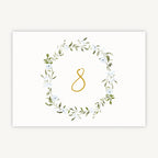 Spring Flowers Wedding Table Number