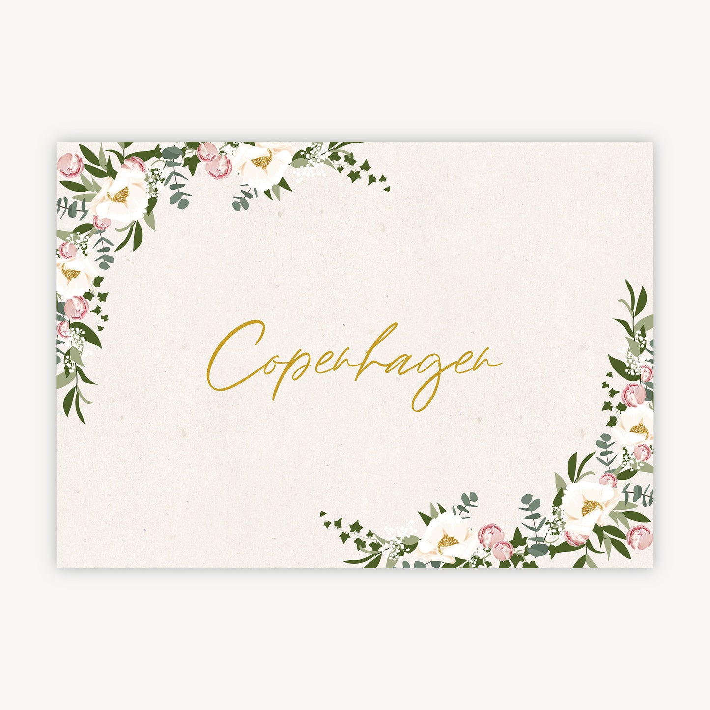 Floral Hoop Wedding Table Name
