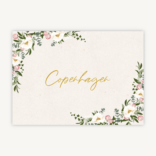 Floral Hoop Wedding Table Name