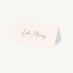 Romantic Script Wedding Place Card