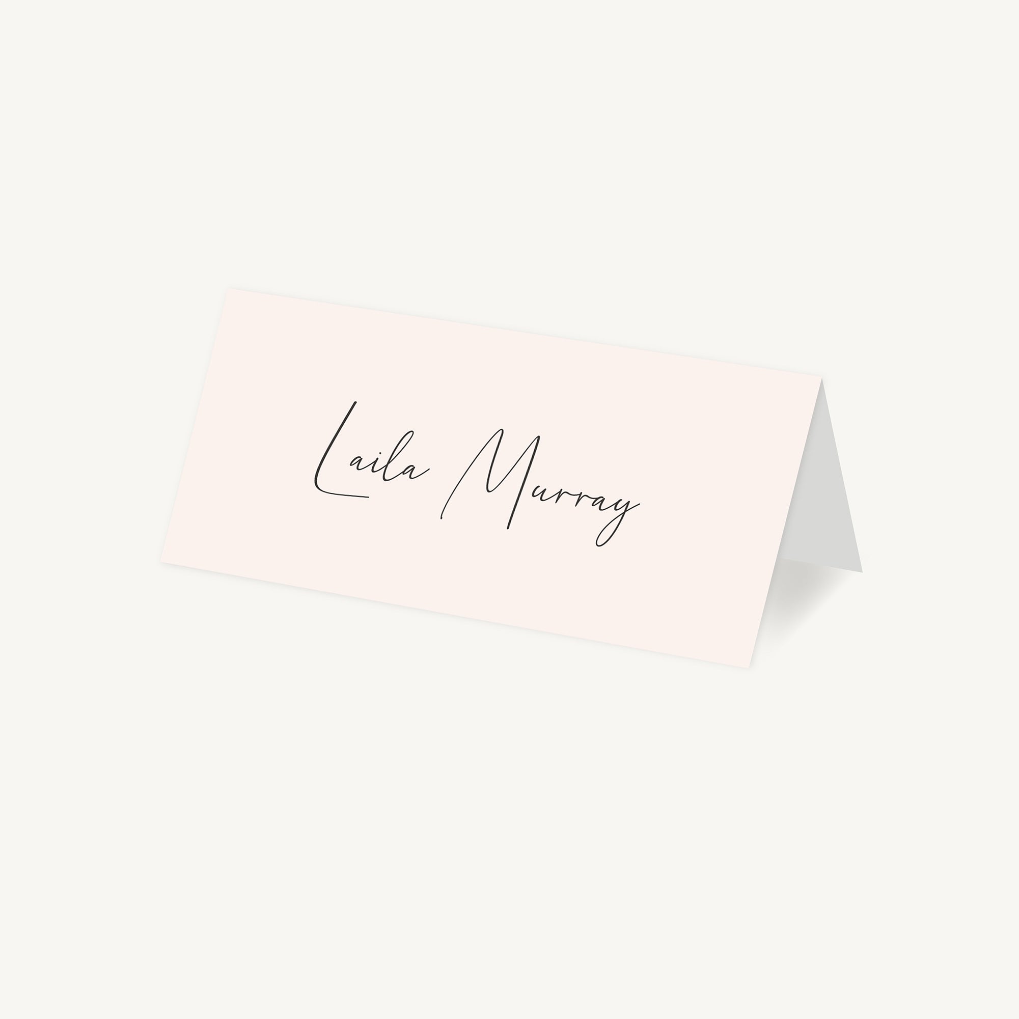 Romantic Script Wedding Place Card