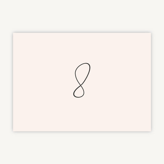 Romantic Script Wedding Table Number