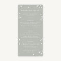 Sage Wildflower Wedding Menu