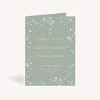 Sage Wildflower Wedding Order of Service