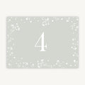 Sage Wildflower Wedding Table Number